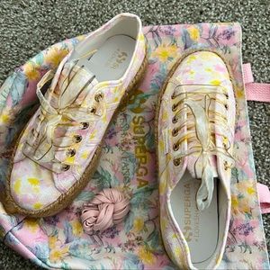 LoveShackFancy x Superaga shoes